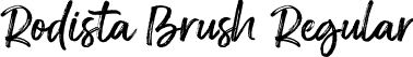 Rodista Brush Regular font | Rodista Brush.ttf