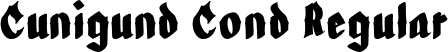 Cunigund Cond Regular font | Cunigund-Condensed.ttf