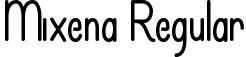 Mixena Regular font | Mixena.ttf