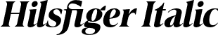 Hilsfiger Italic font | Hilsfiger Italic.otf