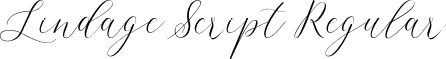 Lindage Script Regular font | LINDAGE.ttf