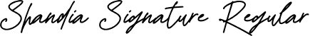 Shandia Signature Regular font | Shandia Signature.otf