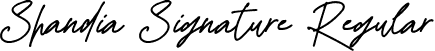 Shandia Signature Regular font | Shandia Signature.ttf