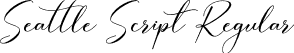 Seattle Script Regular font | Seattle Script.otf