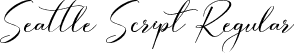 Seattle Script Regular font | Seattle Script.ttf