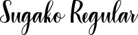 Sugako Regular font | Sugako.ttf