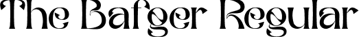 The Bafger Regular font | The Bafger.ttf