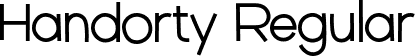 Handorty Regular font | Handorty.otf