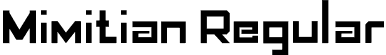 Mimitian Regular font | Mimitian_otf.otf