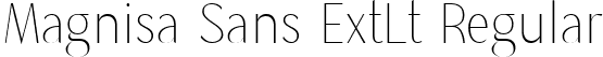 Magnisa Sans ExtLt Regular font | MagnisaSans-ExtraLight.ttf