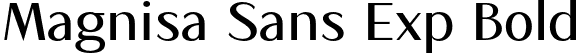 Magnisa Sans Exp Bold font | MagnisaSans-BoldExp.otf