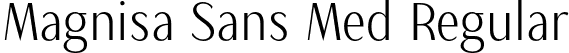 Magnisa Sans Med Regular font | MagnisaSans-Medium.otf