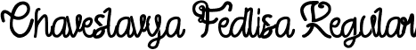 Chaveslavya Fedlisa Regular font | Chaveslavya-Fedlisa.ttf