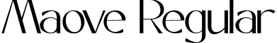 Maove Regular font | maove.ttf
