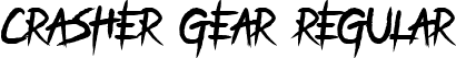 Crasher Gear Regular font | CrasherGear-Regular.ttf