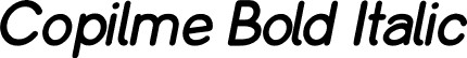 Copilme Bold Italic font | Copilme-BoldItalic.ttf