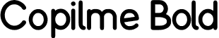 Copilme Bold font | Copilme-Bold.ttf