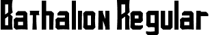 Bathalion Regular font | Bathalion.otf