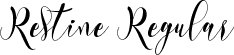 Restine Regular font | Restine TTF Personal.ttf