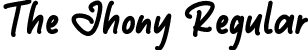 The Jhony Regular font | TheJhony.ttf