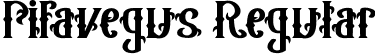 Pifavegus Regular font | Pifavegus.ttf