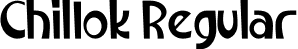 Chillok Regular font | Chillok.ttf