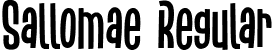 Sallomae Regular font | Sallomae.ttf