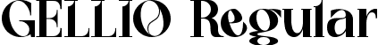 GELLIO Regular font | GELLIO.ttf