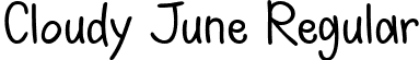 Cloudy June Regular font | Cloudy June.ttf