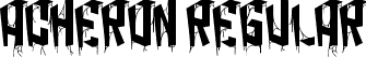 ACHERON Regular font | ACHERON.ttf