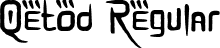 Qetod Regular font | Qetod.ttf