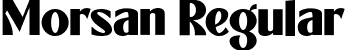 Morsan Regular font | Morsan.ttf