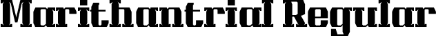 Marithantrial Regular font | Marithantrial.ttf