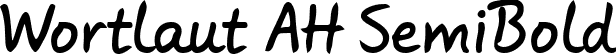 Wortlaut AH SemiBold font | wortl-sb.ttf