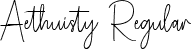 Aethuisty Regular font | Aethuisty.ttf