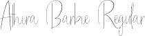 Athira Barbie Regular font | Athira Barbie.otf