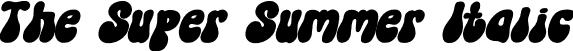 The Super Summer Italic font | TheSuperSummer-Italic.otf