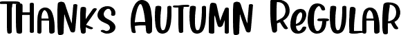 Thanks Autumn Regular font | Thanks Autumn.ttf