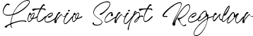 Loterio Script Regular font | Loterio Script.ttf