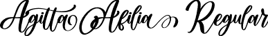 AgittaAfilia Regular font | AgittaAfilia.otf