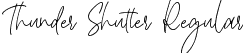 Thunder Shutter Regular font | Thunder Shutter.ttf