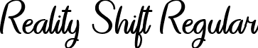 Reality Shift Regular font | Reality Shift - TTF.ttf