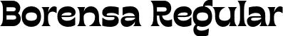 Borensa Regular font | Borensa.otf