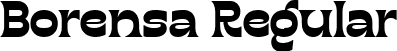 Borensa Regular font | Borensa.ttf