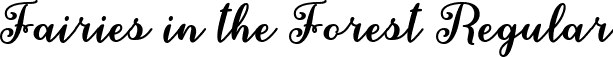 Fairies in the Forest Regular font | Fairies in the Forest - TTF.ttf