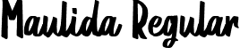 Maulida Regular font | Maulida.ttf