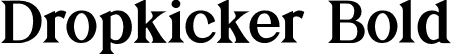 Dropkicker Bold font | Dropkicker-Bold.otf