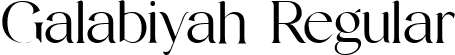 Galabiyah Regular font | Galabiyah.ttf