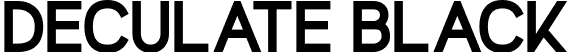 Deculate Black font | Deculate Black.ttf