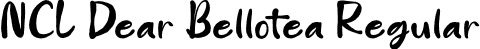 NCL Dear Bellotea Regular font | NCLDearBellotea-Regular.otf